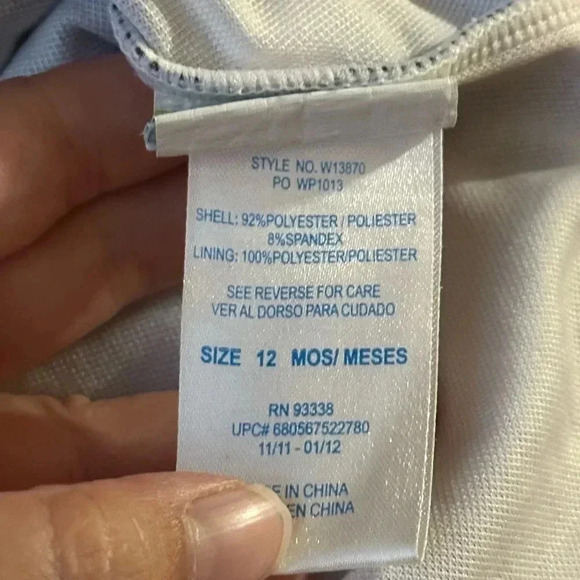 Bunz kidz 12 month polka dot bow swimsuit - Picture 3 of 4